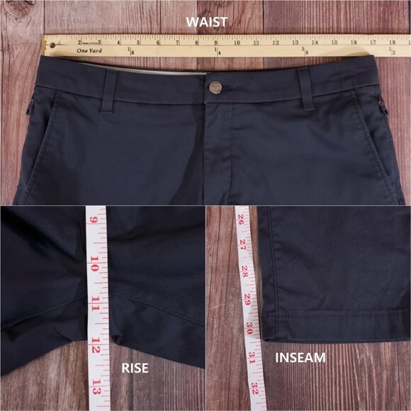 *READ* Birddogs Pants Mens 34X30.5(32) Stretch Khakis Slim Fit Chino Black Gray - Picture 15 of 15